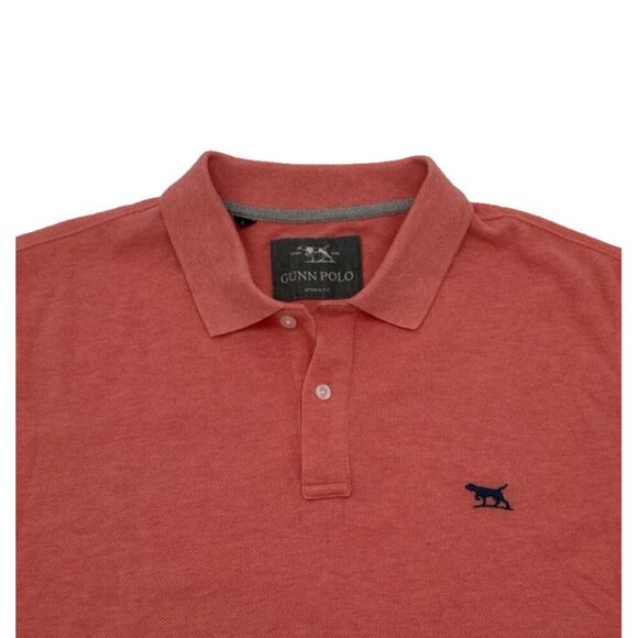 Gunn POLO Orange Sports Fit Cotton Casual Collared shirt Large rod & gunn - Picture 5 of 12